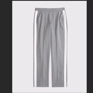 NWT ABERCROMBIE GREY SIDE STRIPE PULL-ON PANTS--WOMEN'S XS